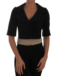 Dolce & Gabbana Black Short Croped Jacket Blazer by Dolce & Gabbana
