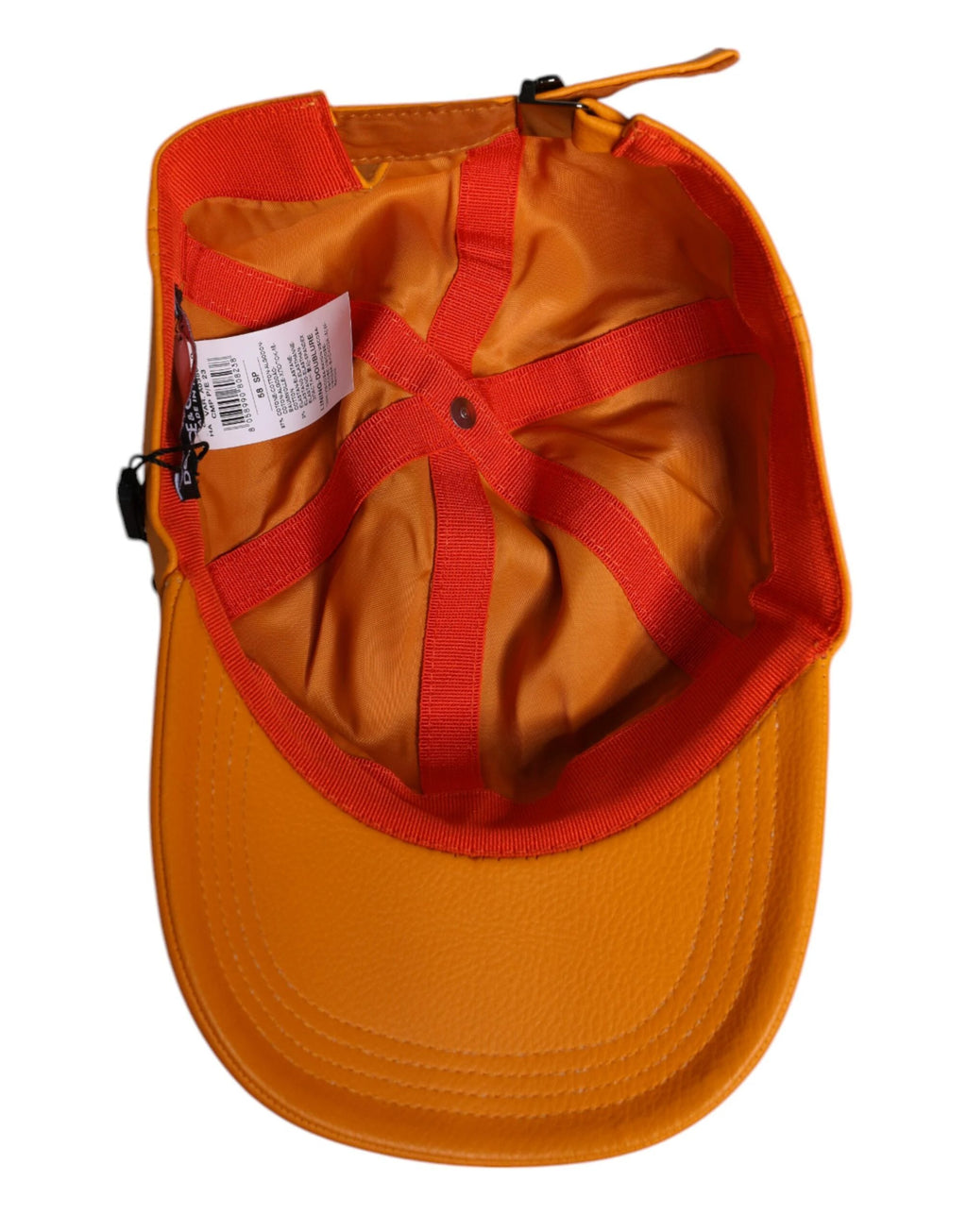 Dolce & Gabbana Orange Cotton 6 Panels Baseball Cap by Dolce & Gabbana