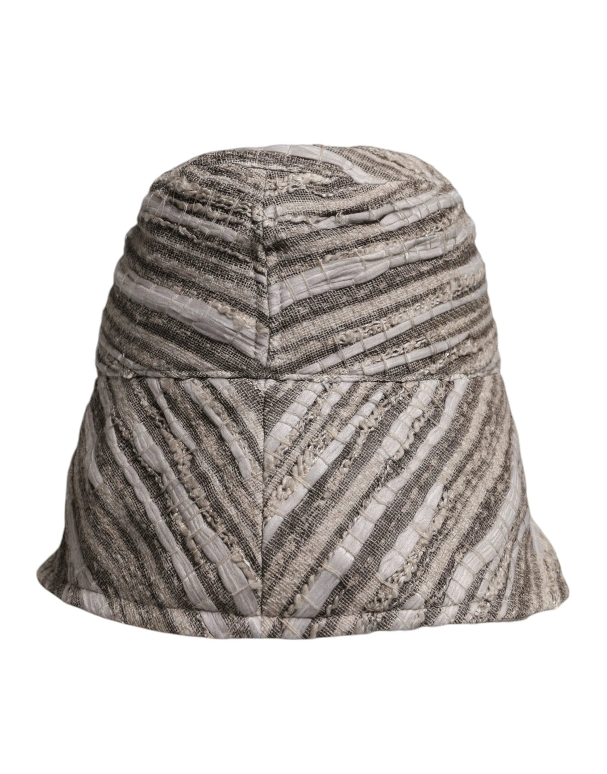 Dolce & Gabbana Multicolor Stripes Cotton Bucket Cap by Dolce & Gabbana