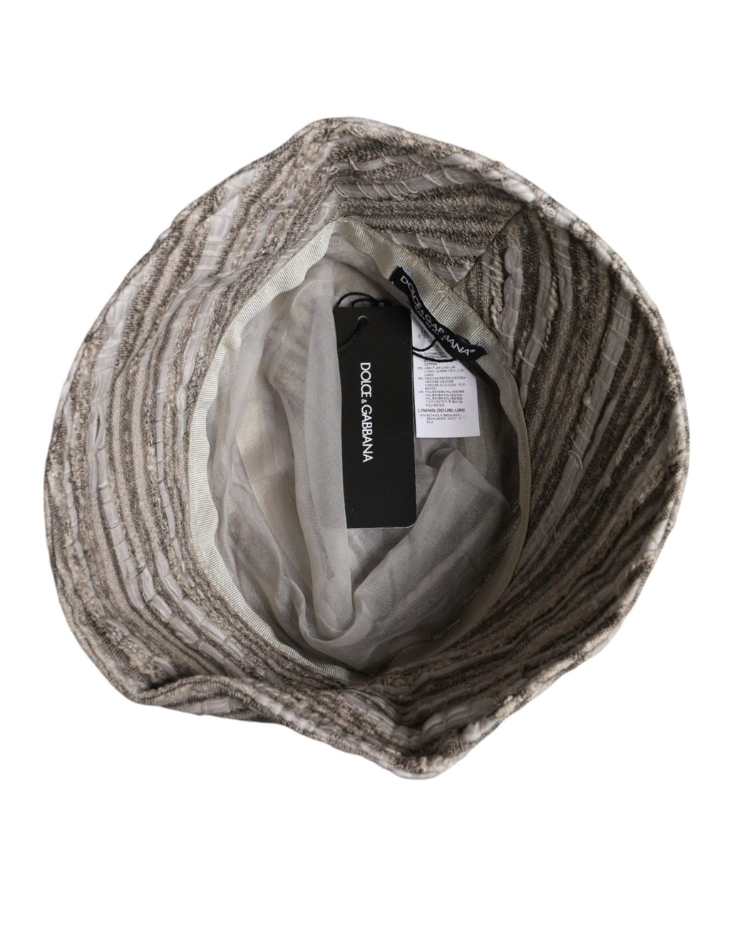 Dolce & Gabbana Multicolor Stripes Cotton Bucket Cap by Dolce & Gabbana