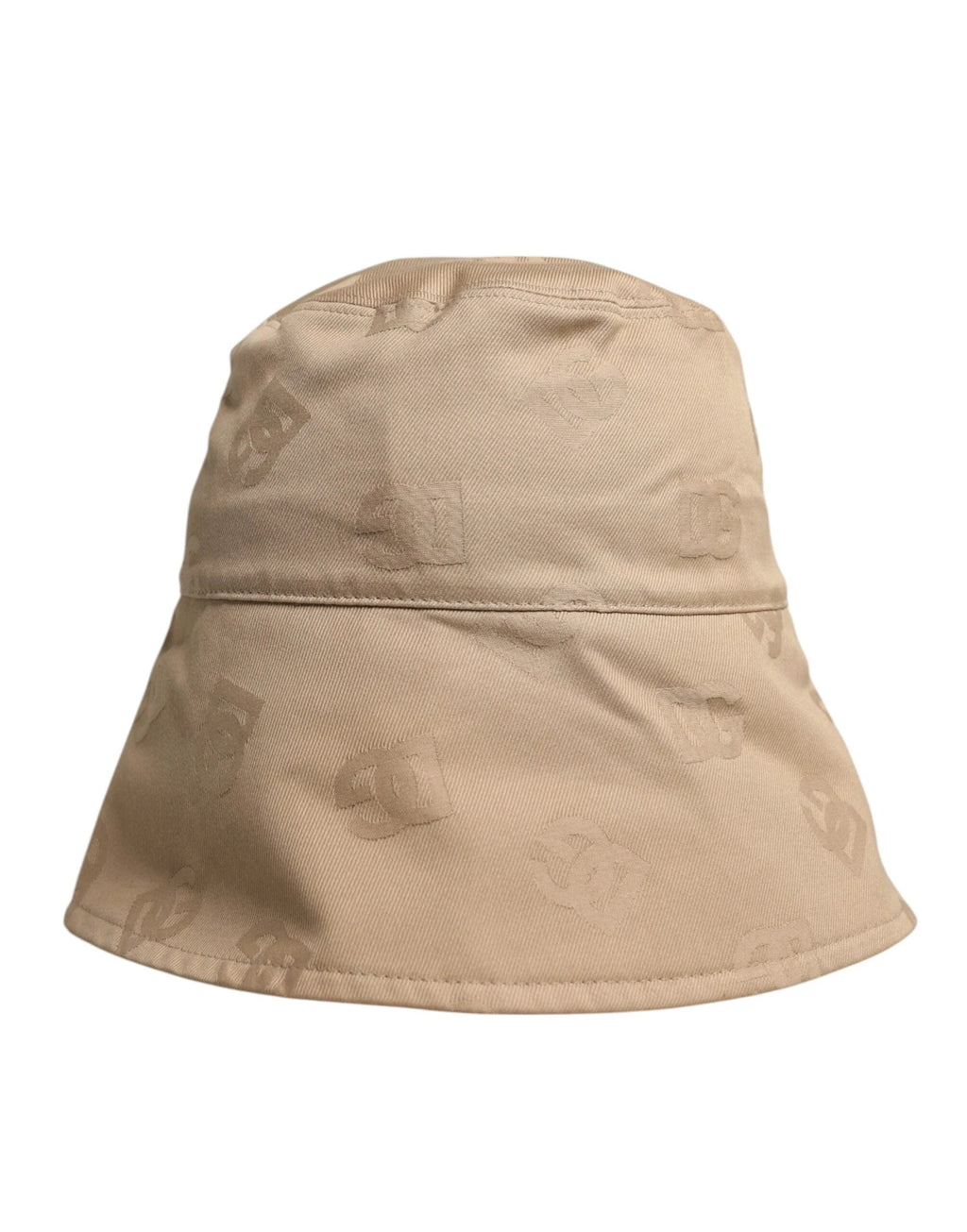 Dolce & Gabbana Beige Logo Monogram Cotton Bucket Cap by Dolce & Gabbana