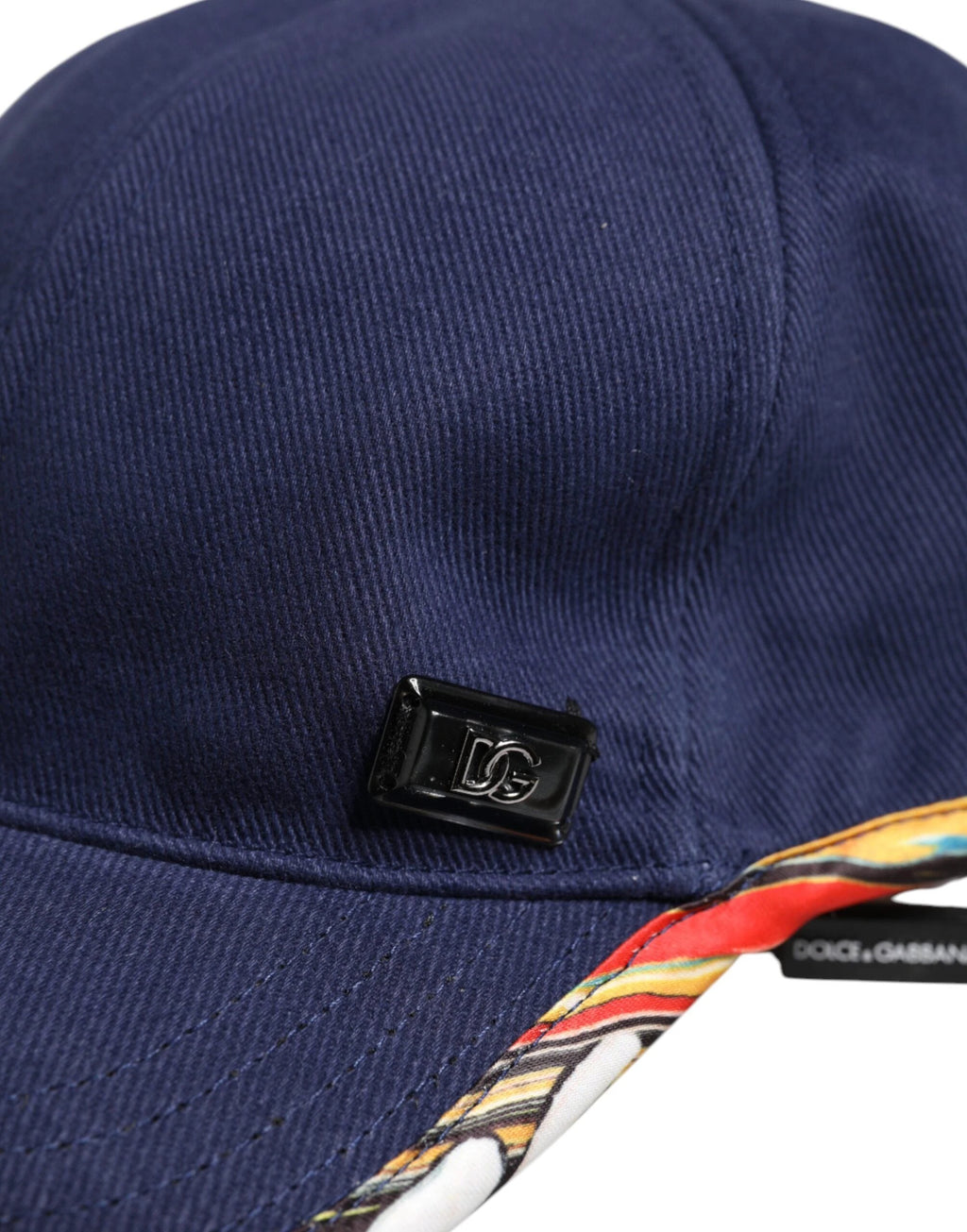 Dolce & Gabbana Blue Cotton 6 Panels Baseball Cap by Dolce & Gabbana