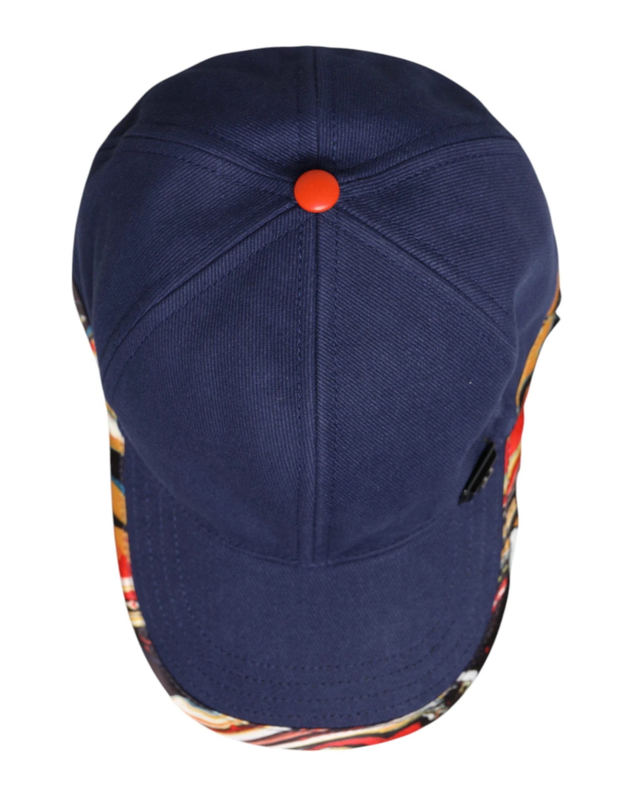 Dolce & Gabbana Blue Cotton 6 Panels Baseball Cap by Dolce & Gabbana