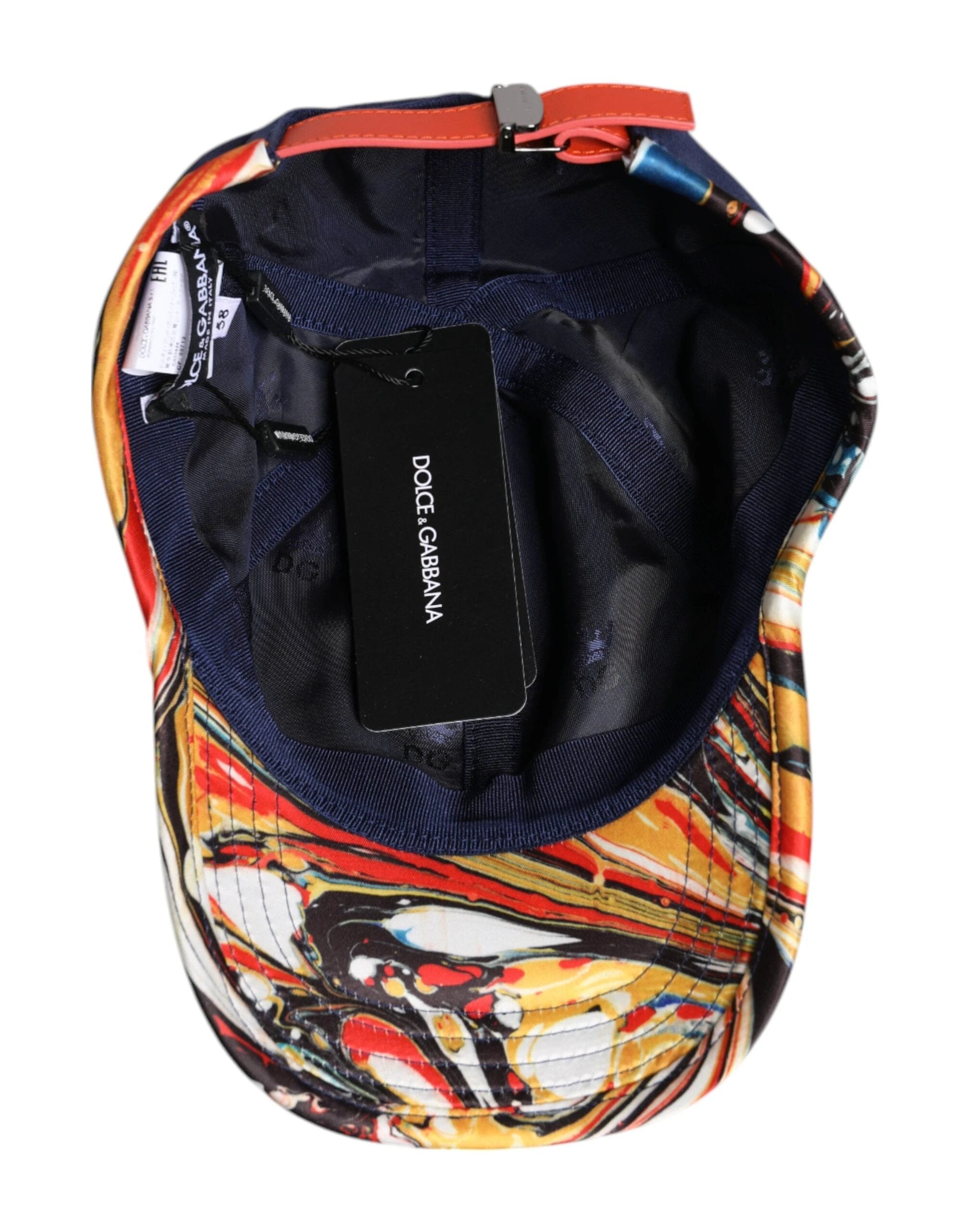 Dolce & Gabbana Blue Cotton 6 Panels Baseball Cap by Dolce & Gabbana