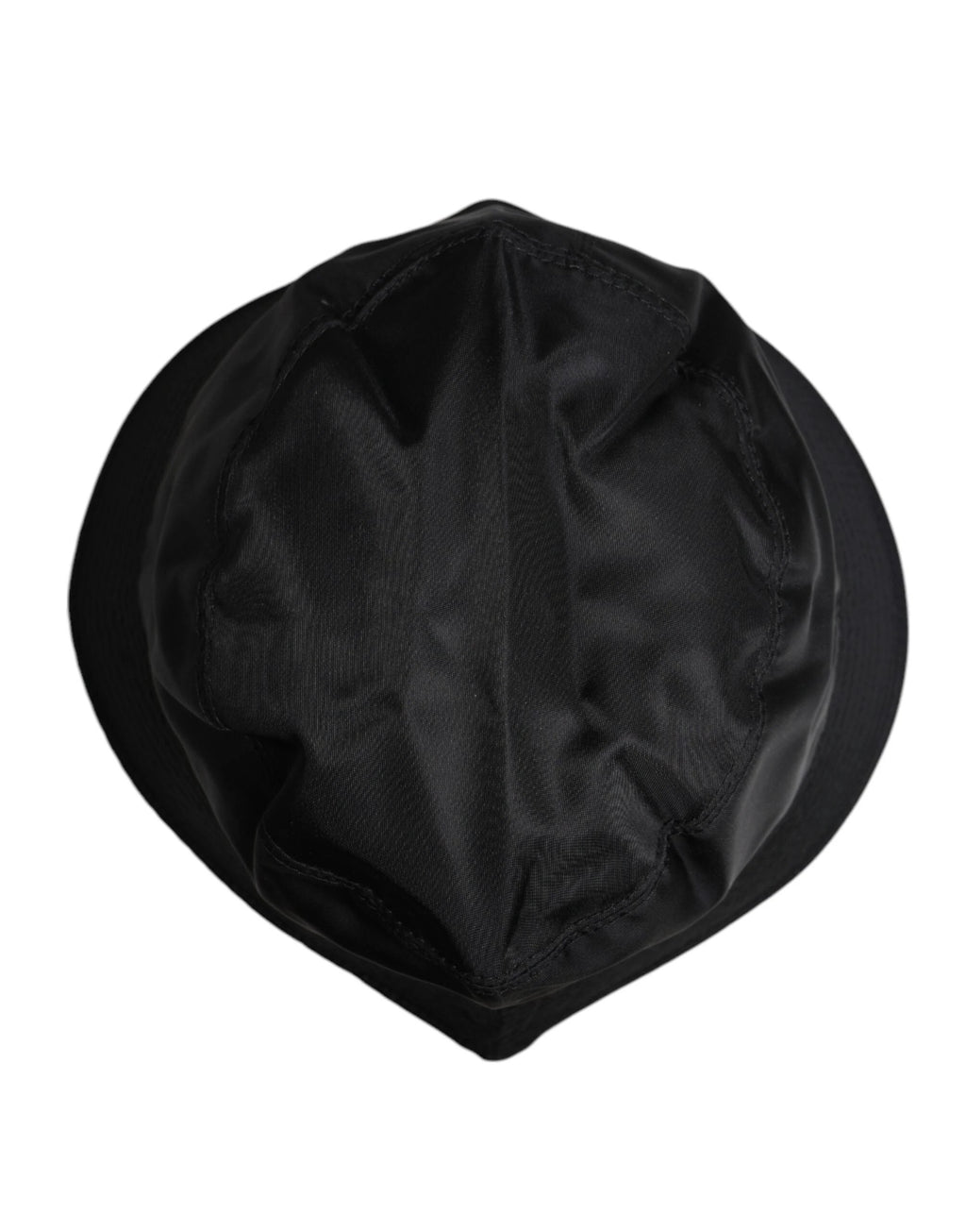 Dolce & Gabbana Black Cotton Wide Brim Bucket Hat by Dolce & Gabbana