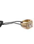 Dolce & Gabbana Gold Tone Sterling Silver 925 Crystals Ring by Dolce & Gabbana