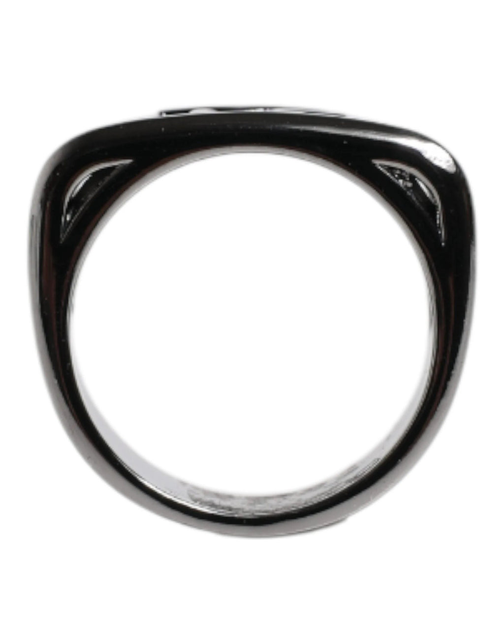 Dolce & Gabbana Silver Tone Brass Anello DG Logo Ring by Dolce & Gabbana