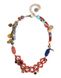 Dolce & Gabbana Multicolor Embellished Waist Chain Belt by Dolce & Gabbana