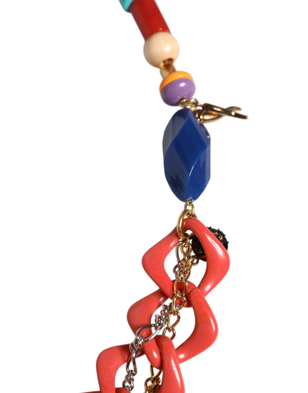 Dolce & Gabbana Multicolor Embellished Waist Chain Belt by Dolce & Gabbana