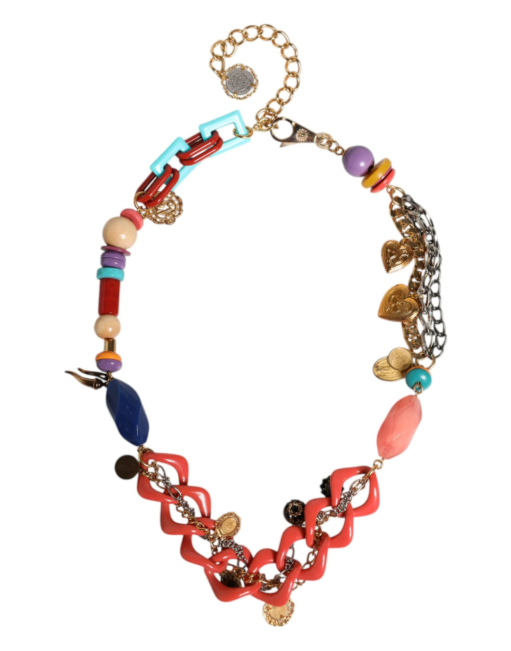 Dolce & Gabbana Multicolor Embellished Waist Chain Belt by Dolce & Gabbana