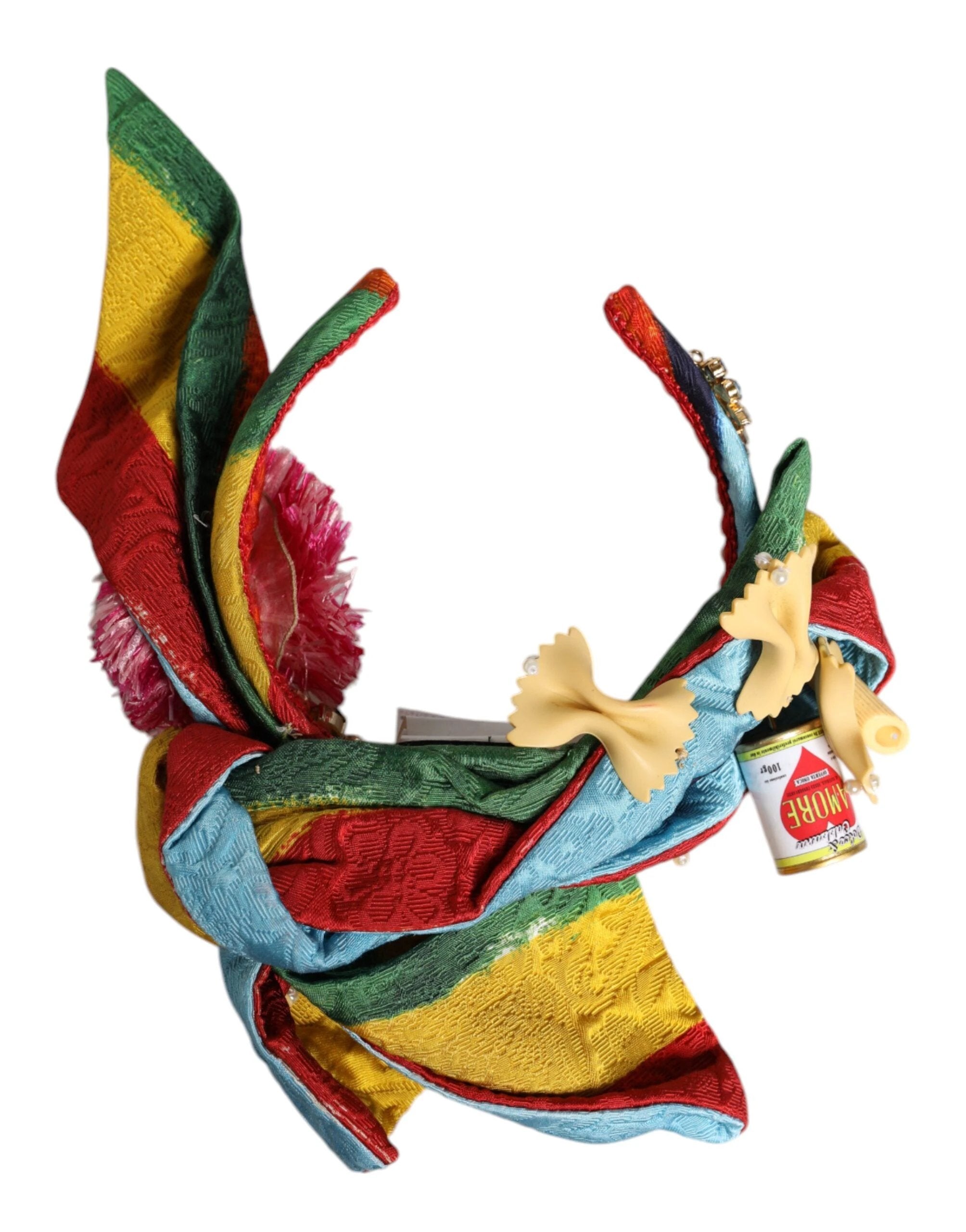 Dolce & Gabbana Multicolor Floral Crystal Embellished Diadem Headband by Dolce & Gabbana