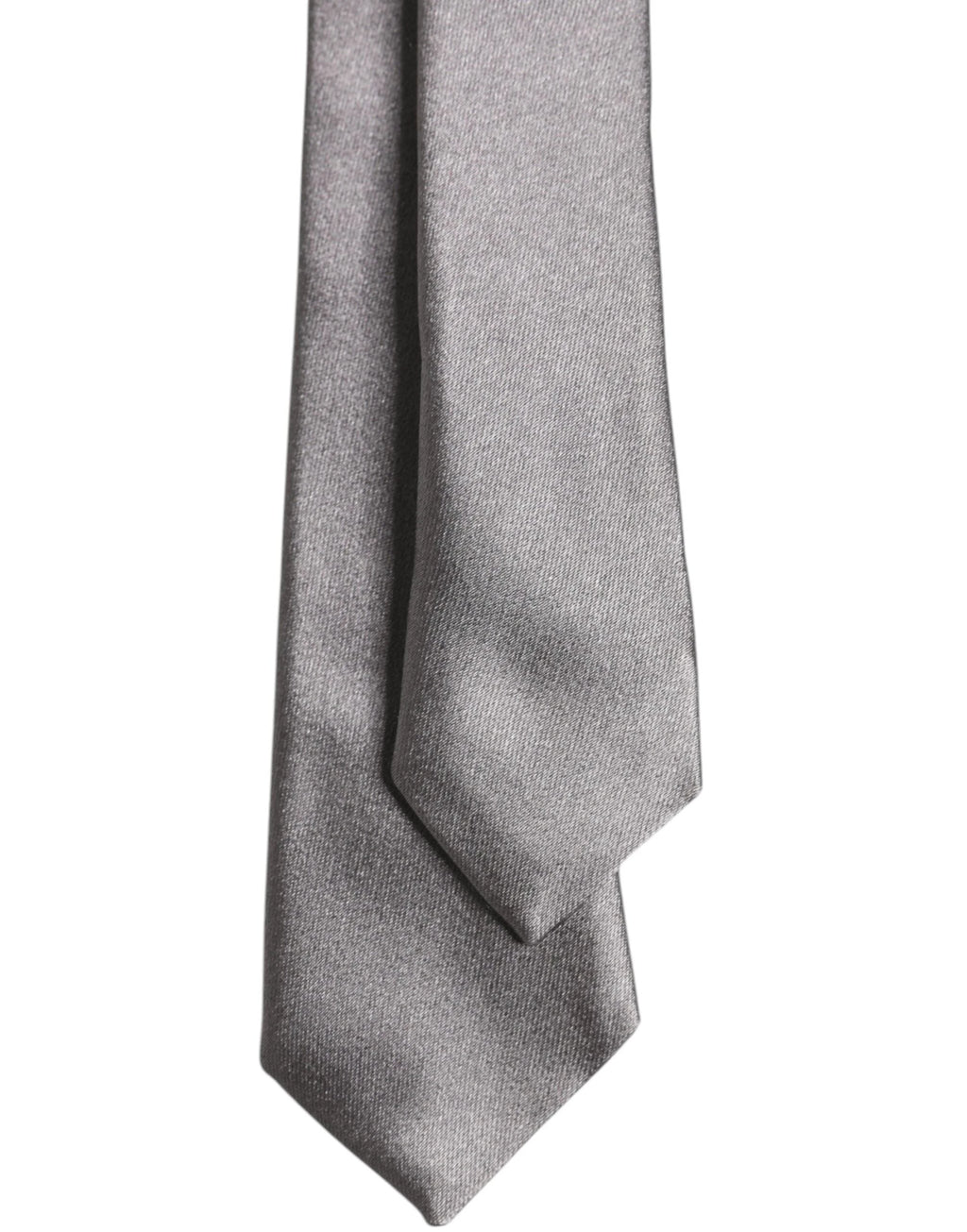 Dolce & Gabbana Metallic Silver Silk Adjustable Necktie Tie by Dolce & Gabbana