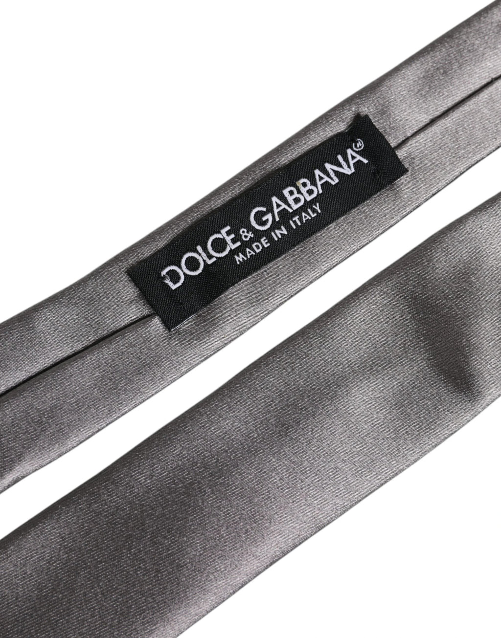 Dolce & Gabbana Metallic Silver Silk Adjustable Necktie Tie by Dolce & Gabbana