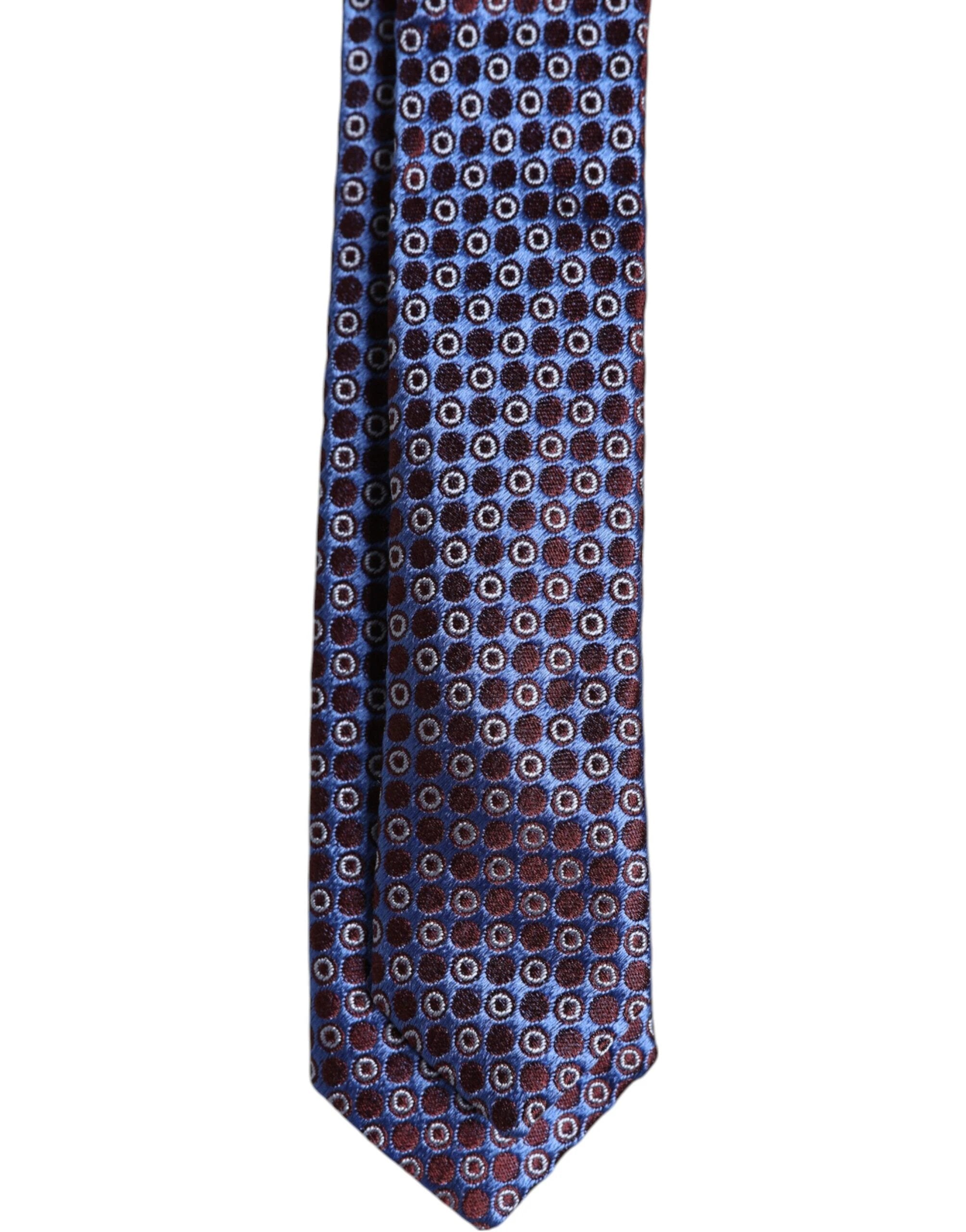 Dolce & Gabbana Multicolor Circles Silk Adjustable Necktie Tie by Dolce & Gabbana