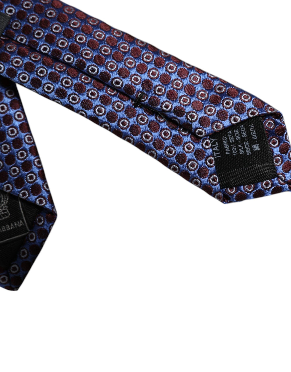 Dolce & Gabbana Multicolor Circles Silk Adjustable Necktie Tie by Dolce & Gabbana