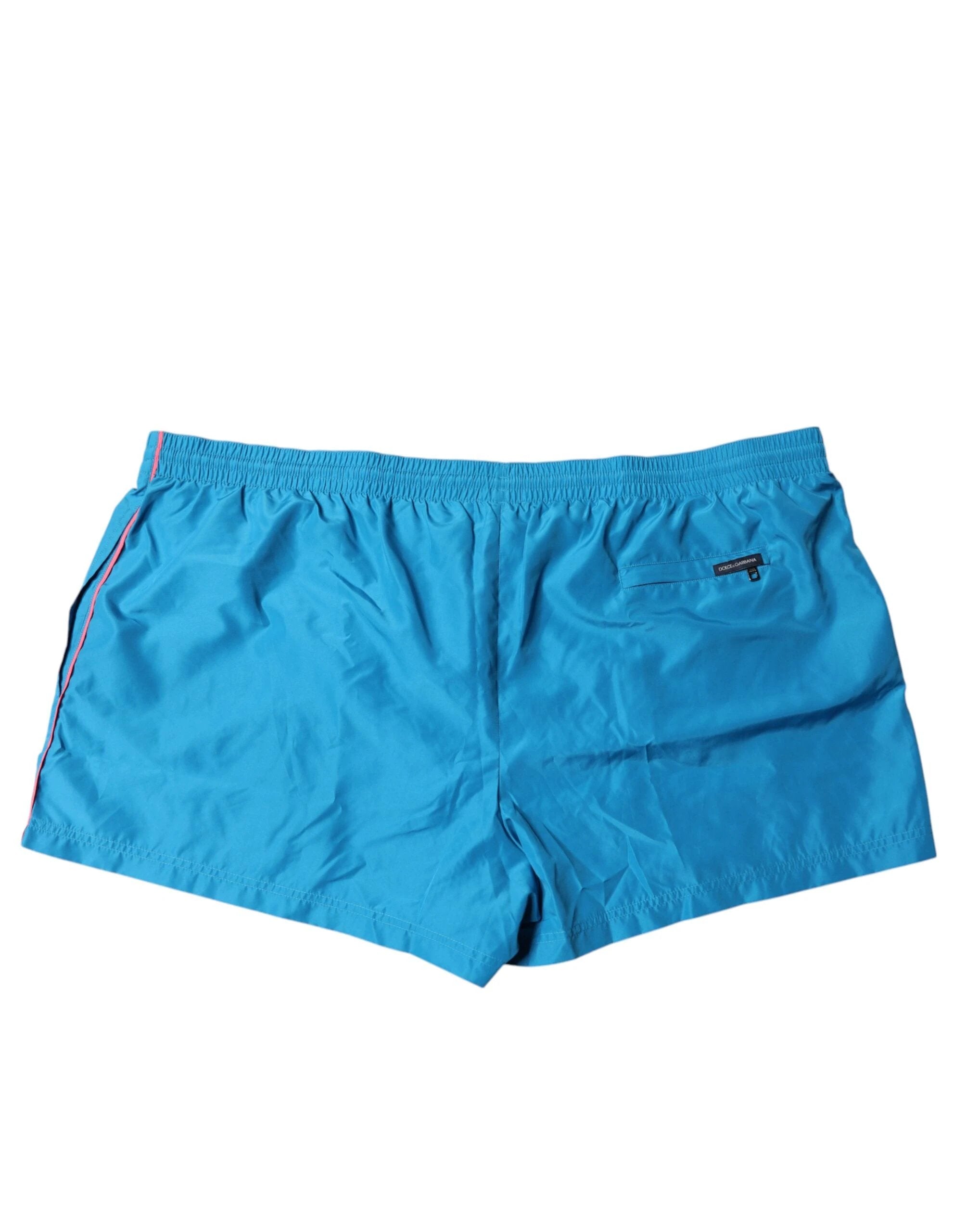 Dolce & Gabbana Turquoise Logo Beachwear Shorts 2Pc Swimwear by Dolce & Gabbana