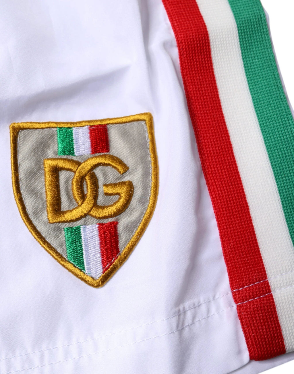 Dolce & Gabbana White Stripes Beachwear Shorts 2 Pc Swimwear by Dolce & Gabbana