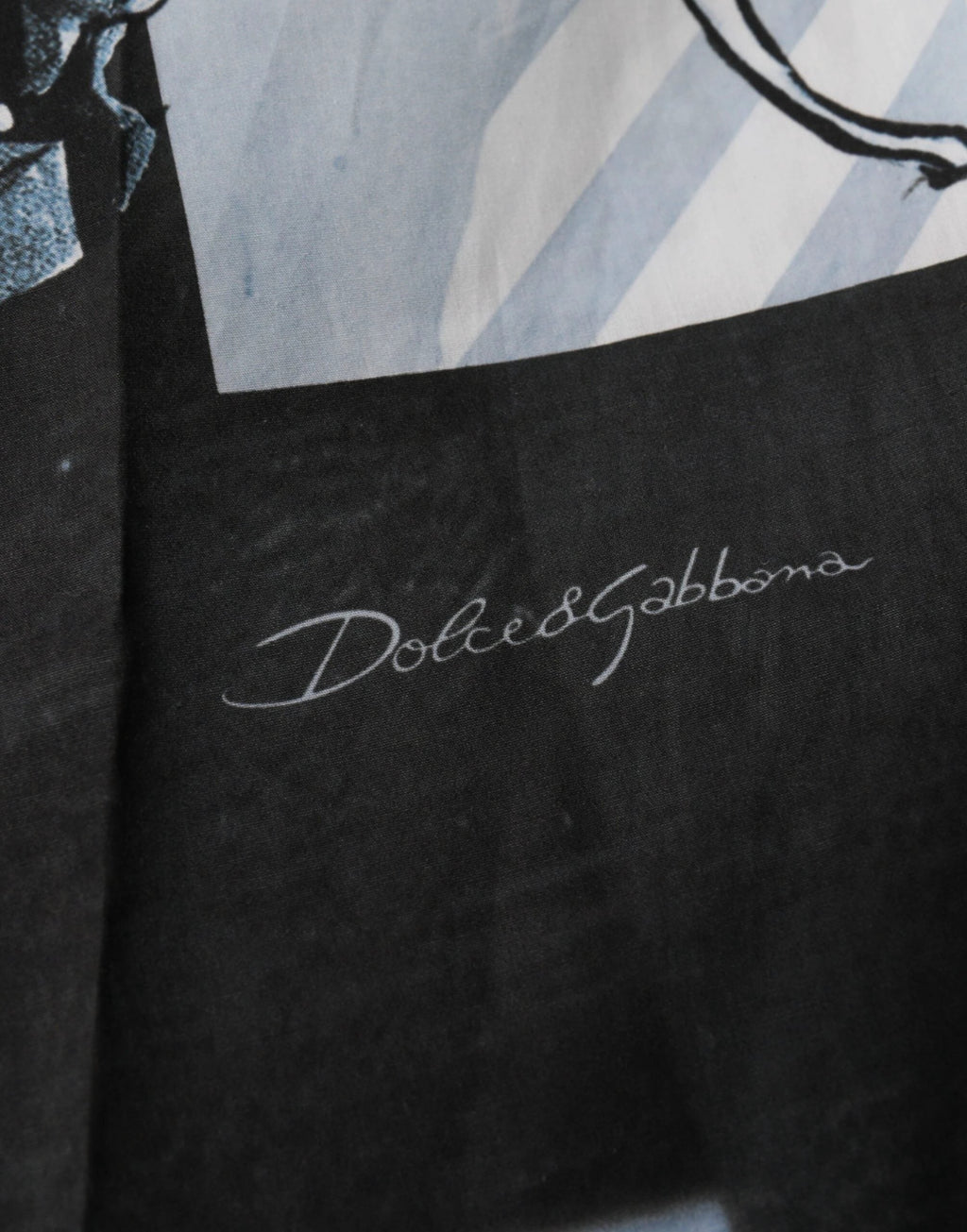 Dolce & Gabbana Blue Statue Print Cotton Mens Shorts by Dolce & Gabbana