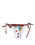 Dolce & Gabbana White Floral Print Swimsuit Bikini Bottom Swimwear by Dolce & Gabbana