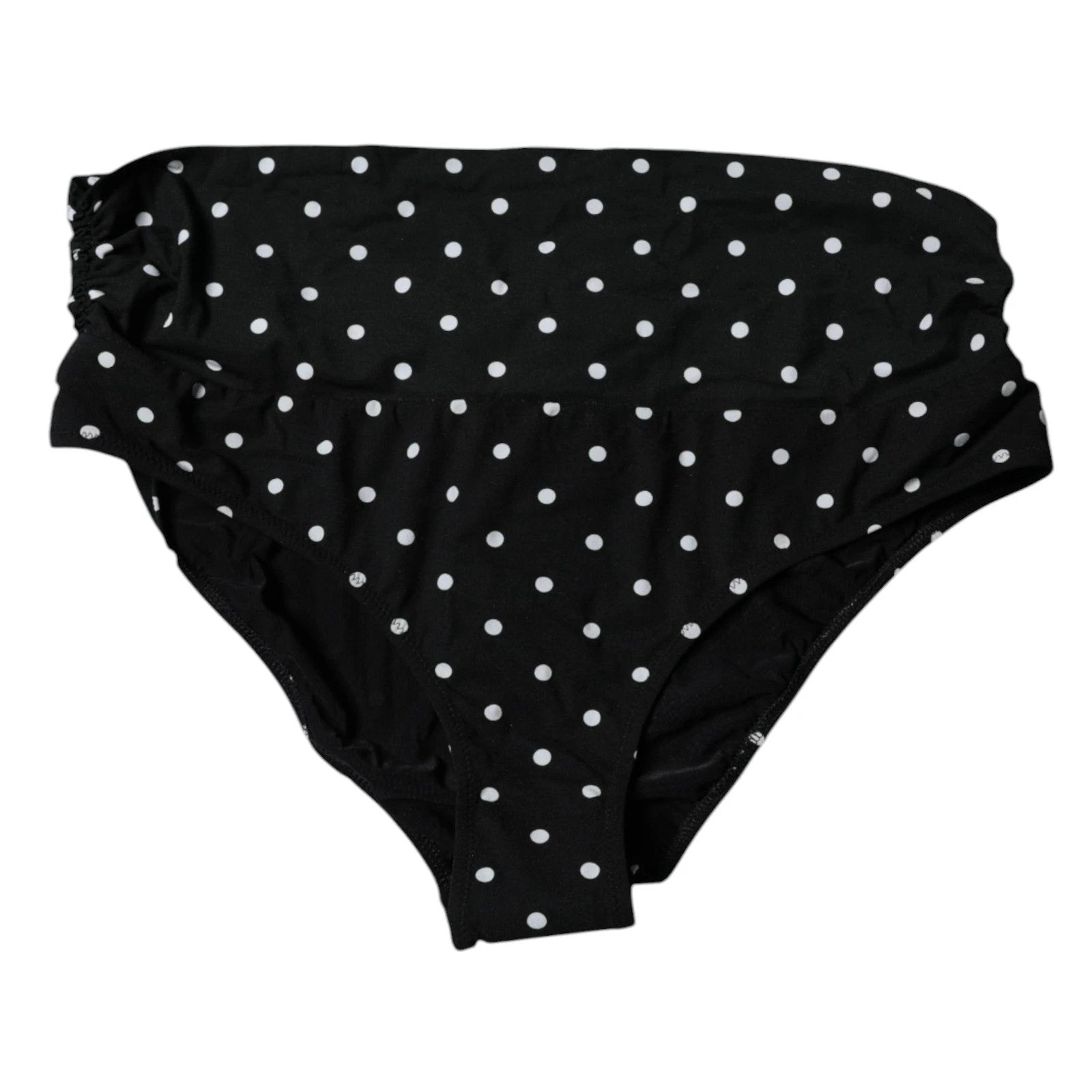 Dolce & Gabbana Black Polka Dot Swimsuit Bikini Bottom Swimwear by Dolce & Gabbana