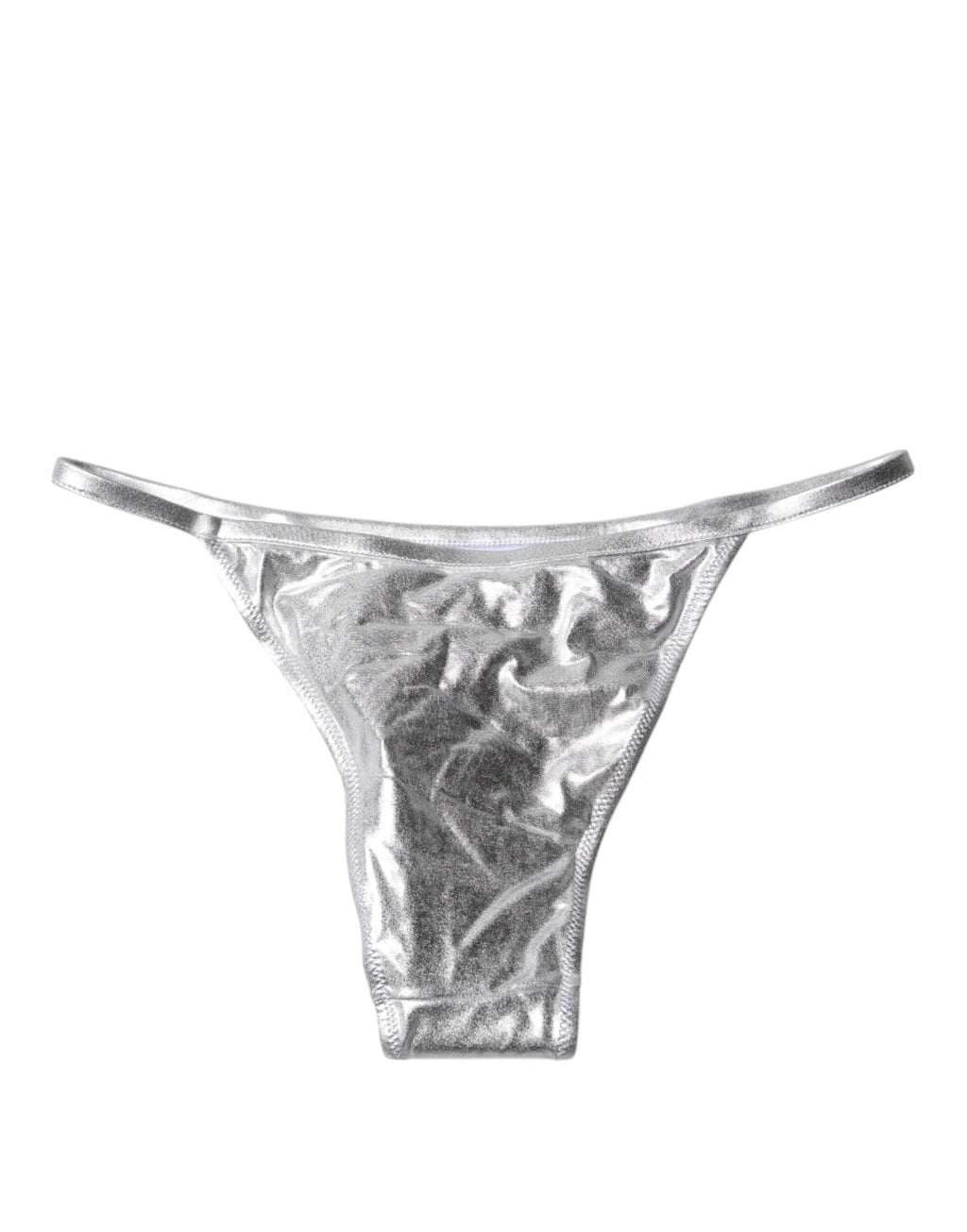Dolce & Gabbana Silver Polyester Beachwear Bikini Bottom Swimwear by Dolce & Gabbana