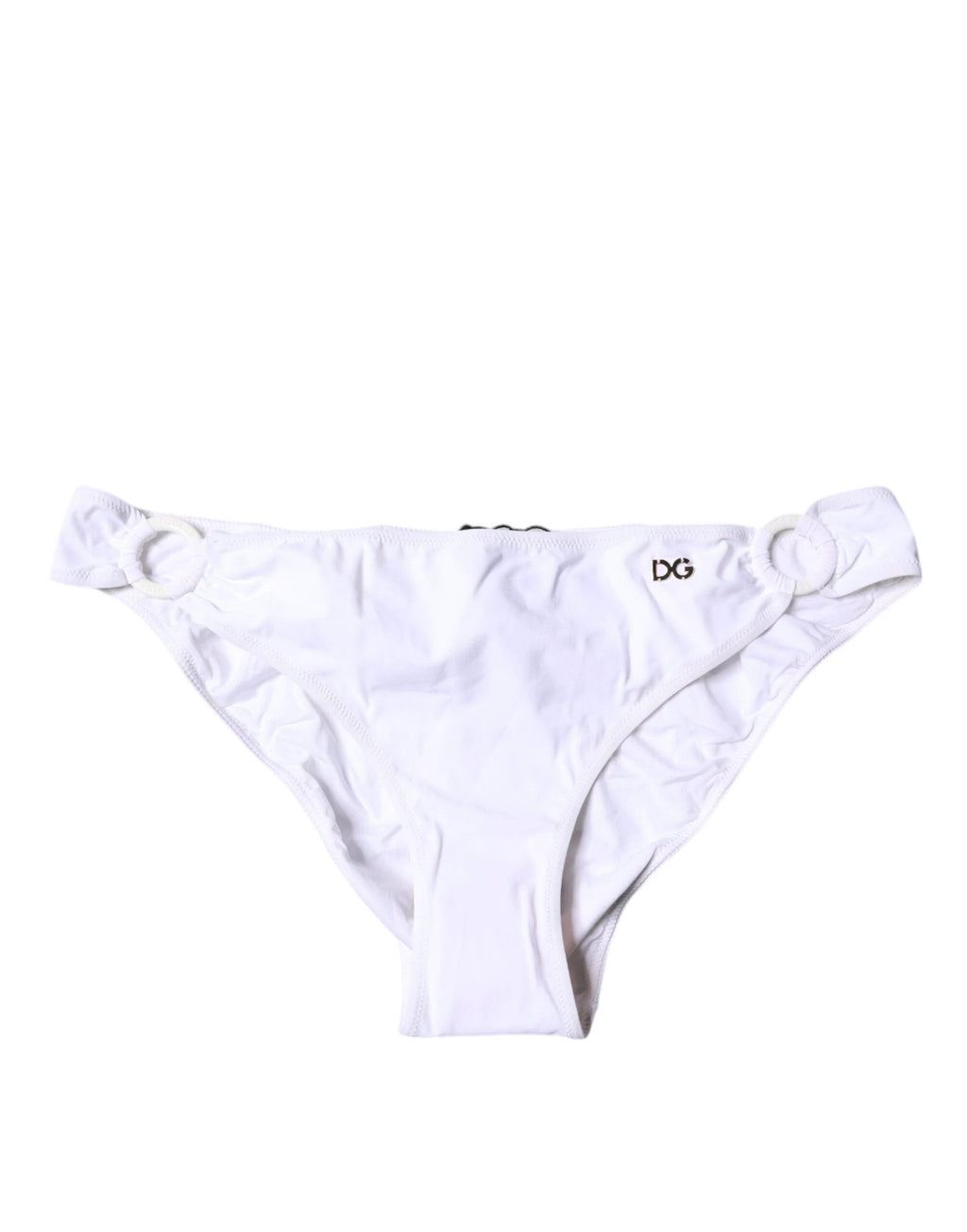 Dolce & Gabbana White Nylon Beachwear Bikini Bottom Swimwear by Dolce & Gabbana