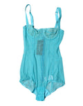 Dolce & Gabbana Blue Tulle Balconette Bra Bodysuit Underwear by Dolce & Gabbana