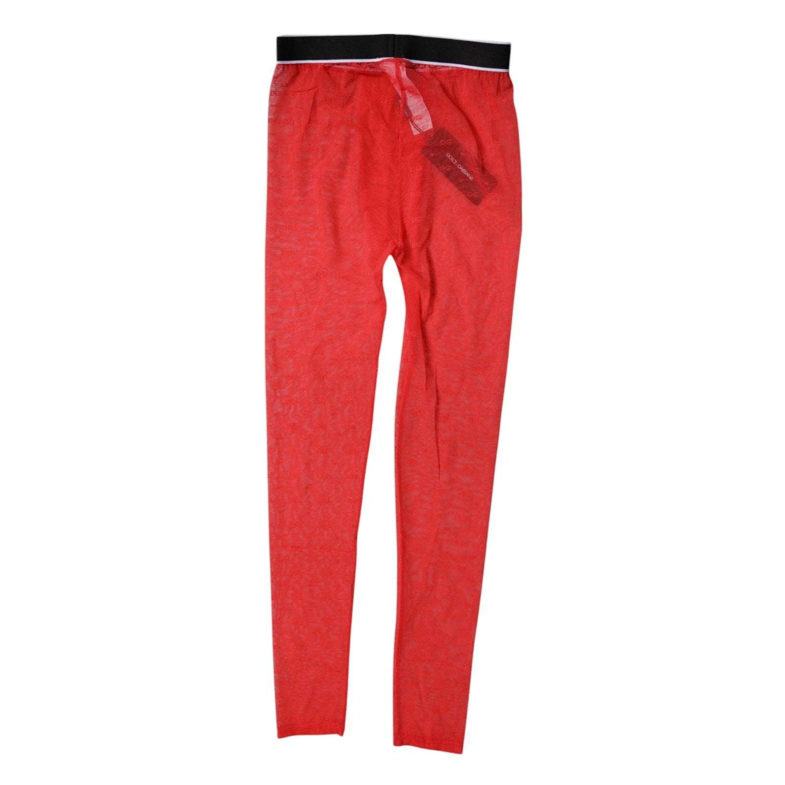 Dolce & Gabbana Red Logo Lace Lingerie Tight Pants Underwear by Dolce & Gabbana