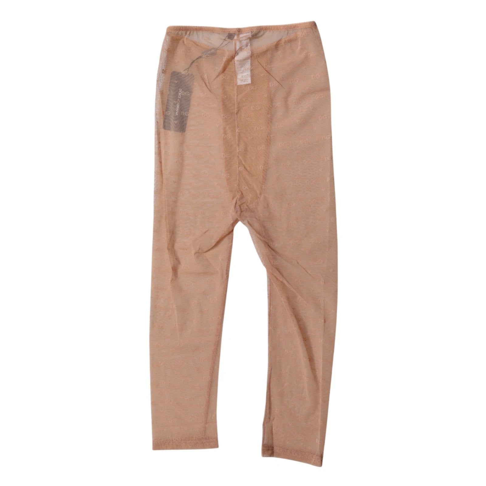 Dolce & Gabbana Brown Logo Lace Lingerie Cropped Tight Underwear by Dolce & Gabbana