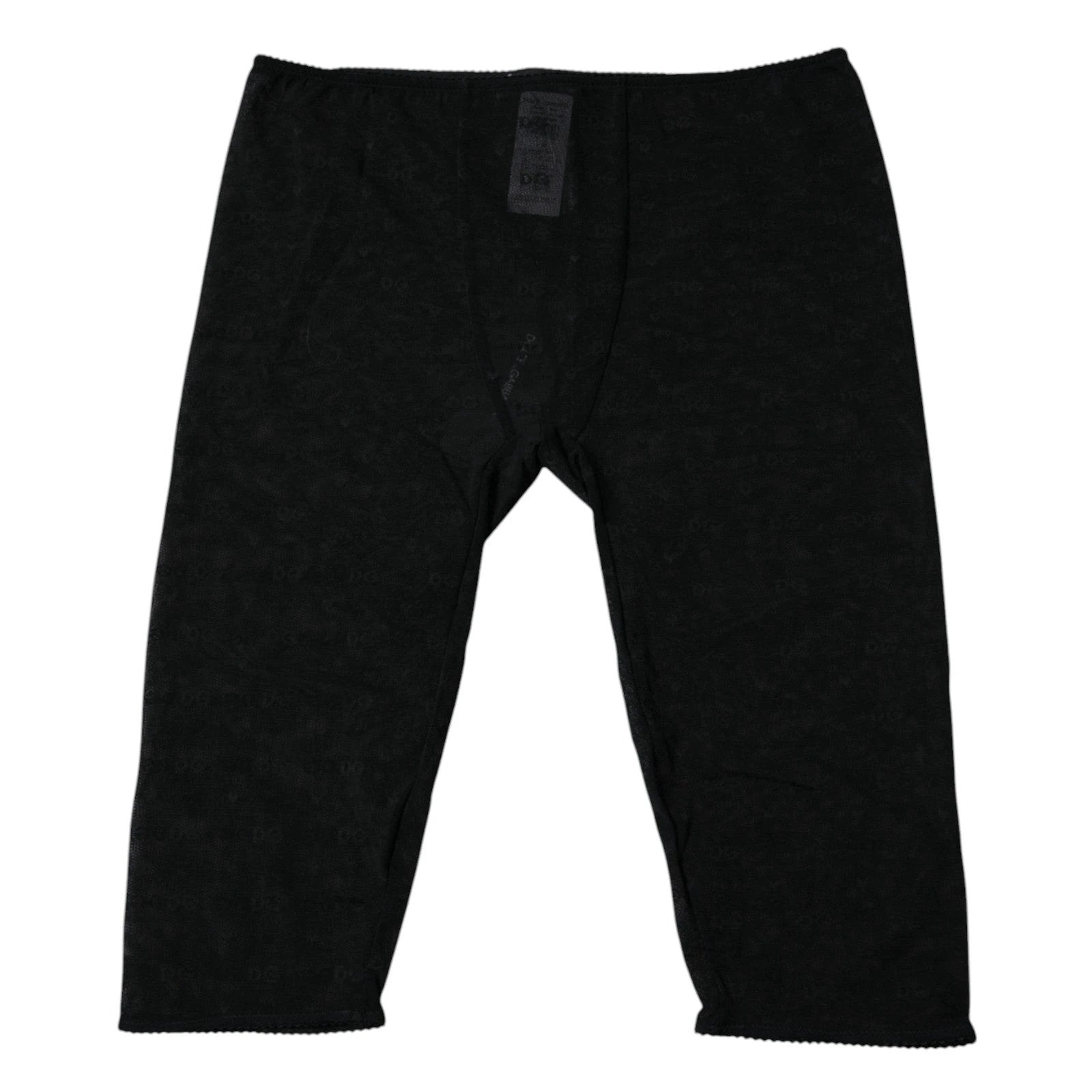 Dolce & Gabbana Black Logo Lace Lingerie Cropped Tight Underwear by Dolce & Gabbana