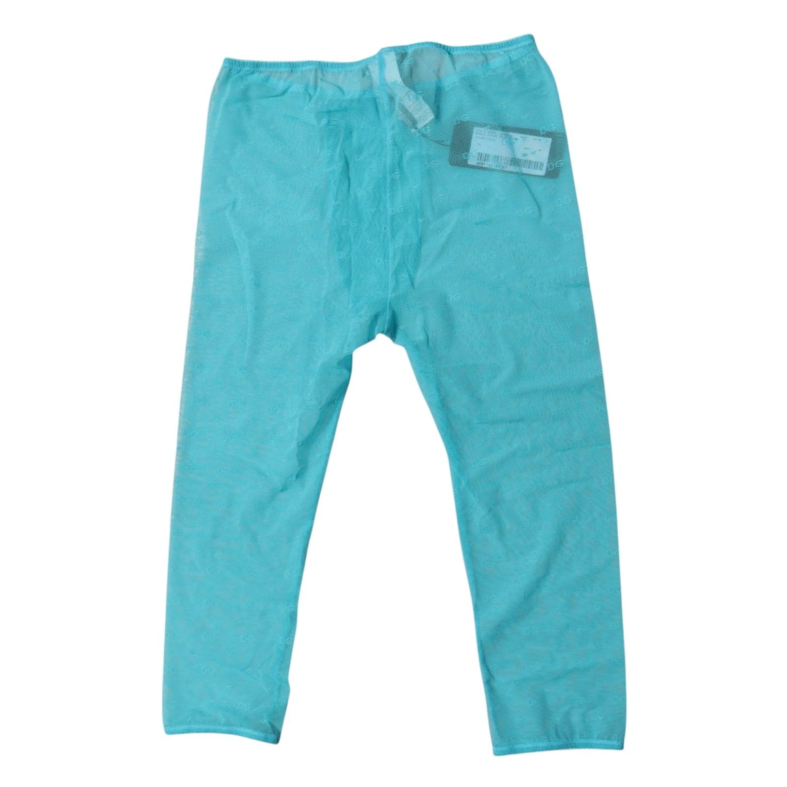 Dolce & Gabbana Blue Logo Lace Lingerie Cropped Tight Underwear by Dolce & Gabbana