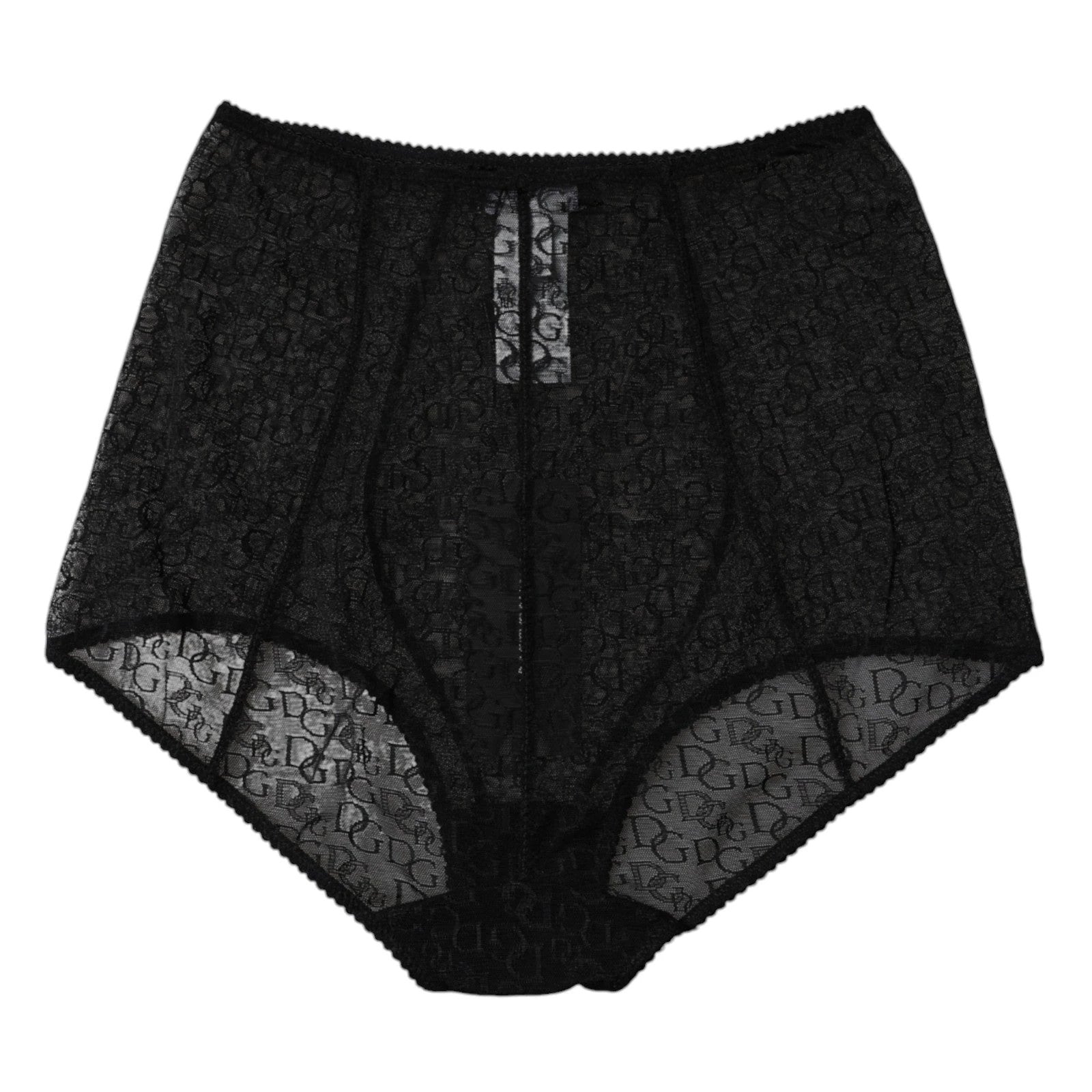 Dolce & Gabbana Black Logo Girdle High Waist Panty Underwear by Dolce & Gabbana
