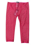 Dolce & Gabbana Fuchsia Logo Lace Lingerie Cropped Tight Underwear by Dolce & Gabbana