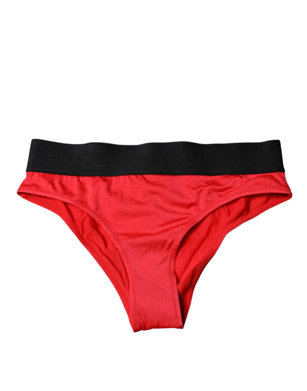 Dolce & Gabbana Red Nylon Stretch Mid Waist Panty Underwear by Dolce & Gabbana