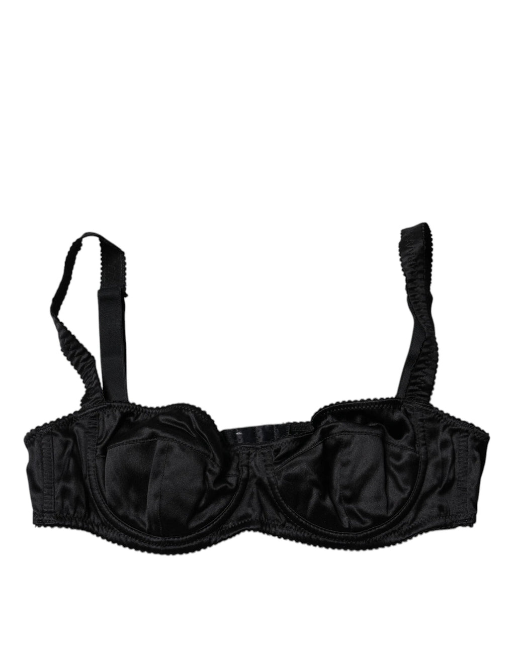 Dolce & Gabbana Black Silk Stretch Balconette Brassiere Underwear by Dolce & Gabbana