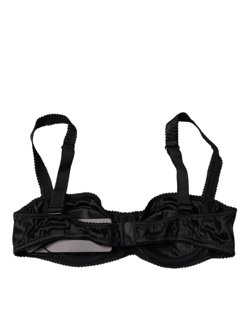 Dolce & Gabbana Black Silk Stretch Balconette Brassiere Underwear by Dolce & Gabbana