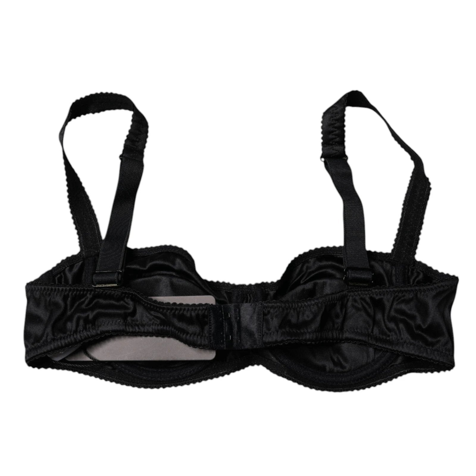 Dolce & Gabbana Black Silk Stretch Balconette Brassiere Underwear by Dolce & Gabbana