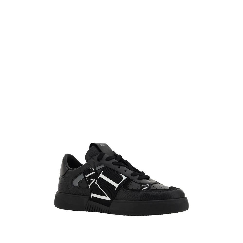 Valentino Garavani Black Leather VL7N Sneakers by Valentino Garavani