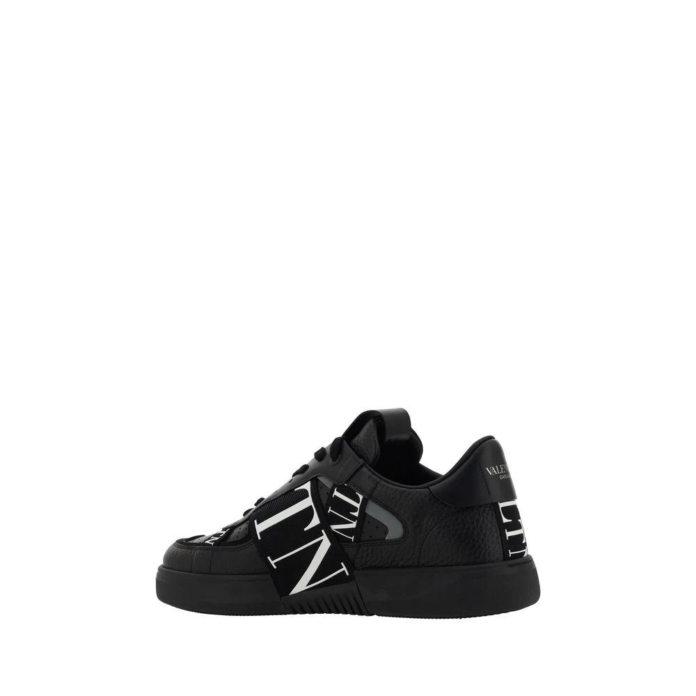 Valentino Garavani Black Leather VL7N Sneakers by Valentino Garavani
