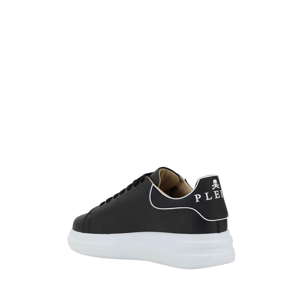 Baskets basses Bos Taurus en cuir de veau noir Philipp Plein