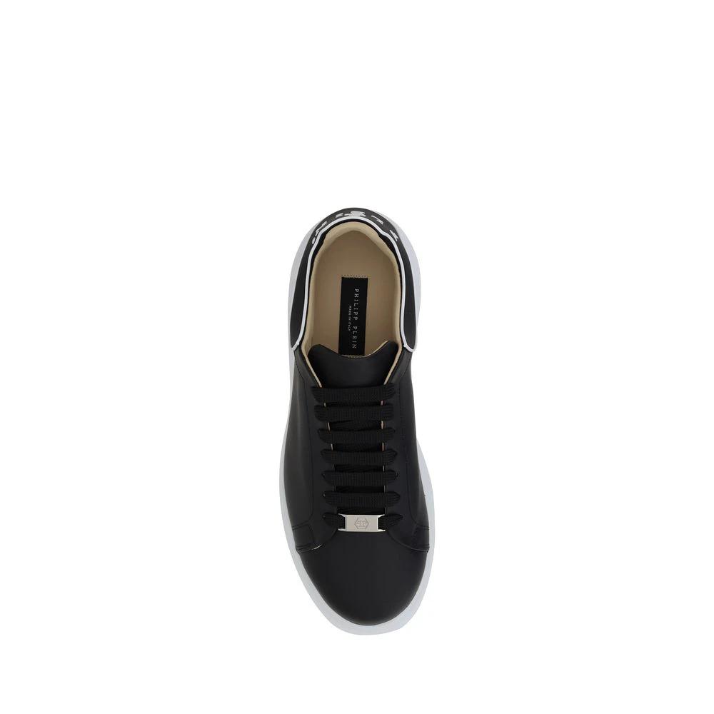 Baskets basses Bos Taurus en cuir de veau noir Philipp Plein