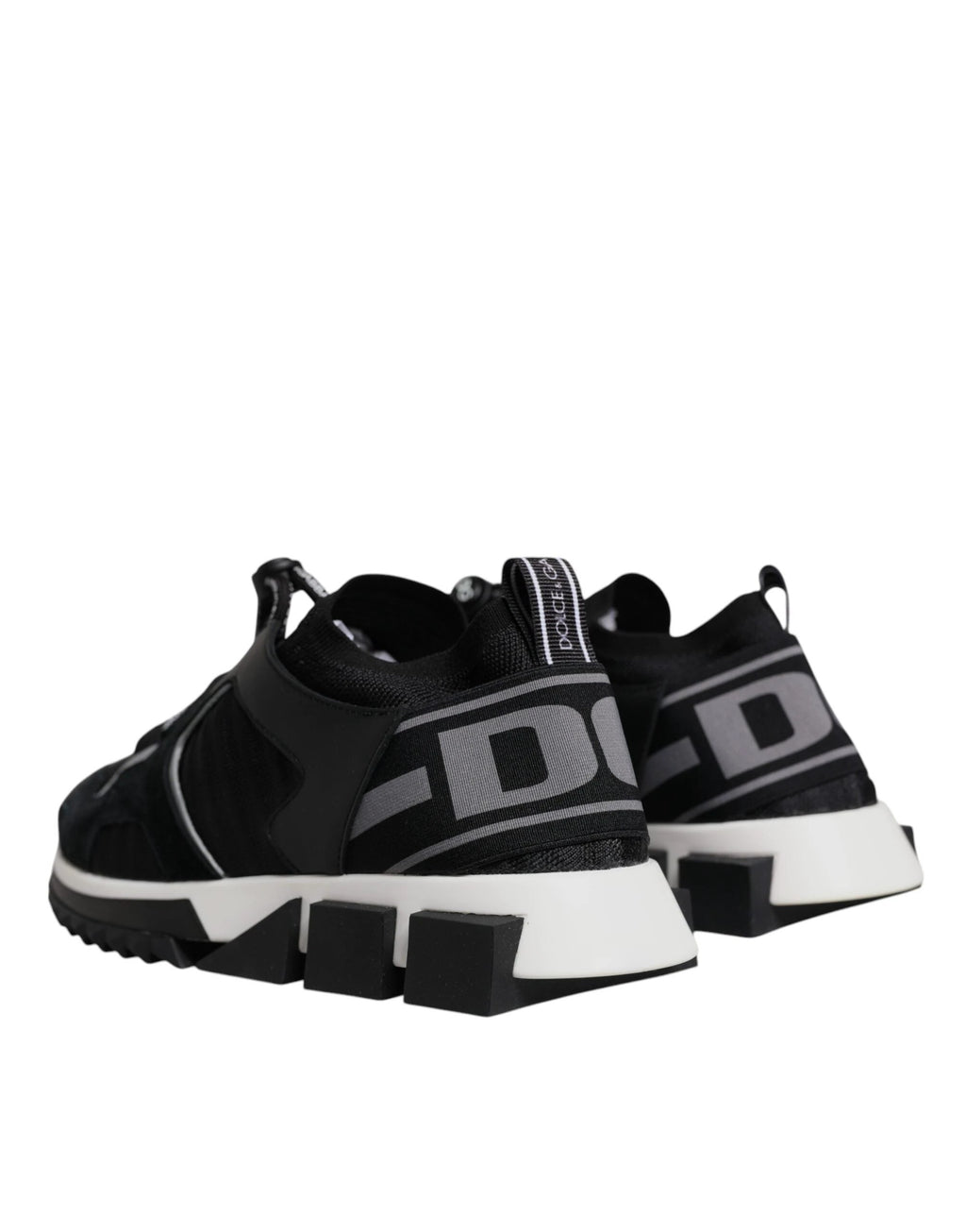 Dolce & Gabbana Black Mesh Sorrento Trekking Sneakers Shoes by Dolce & Gabbana