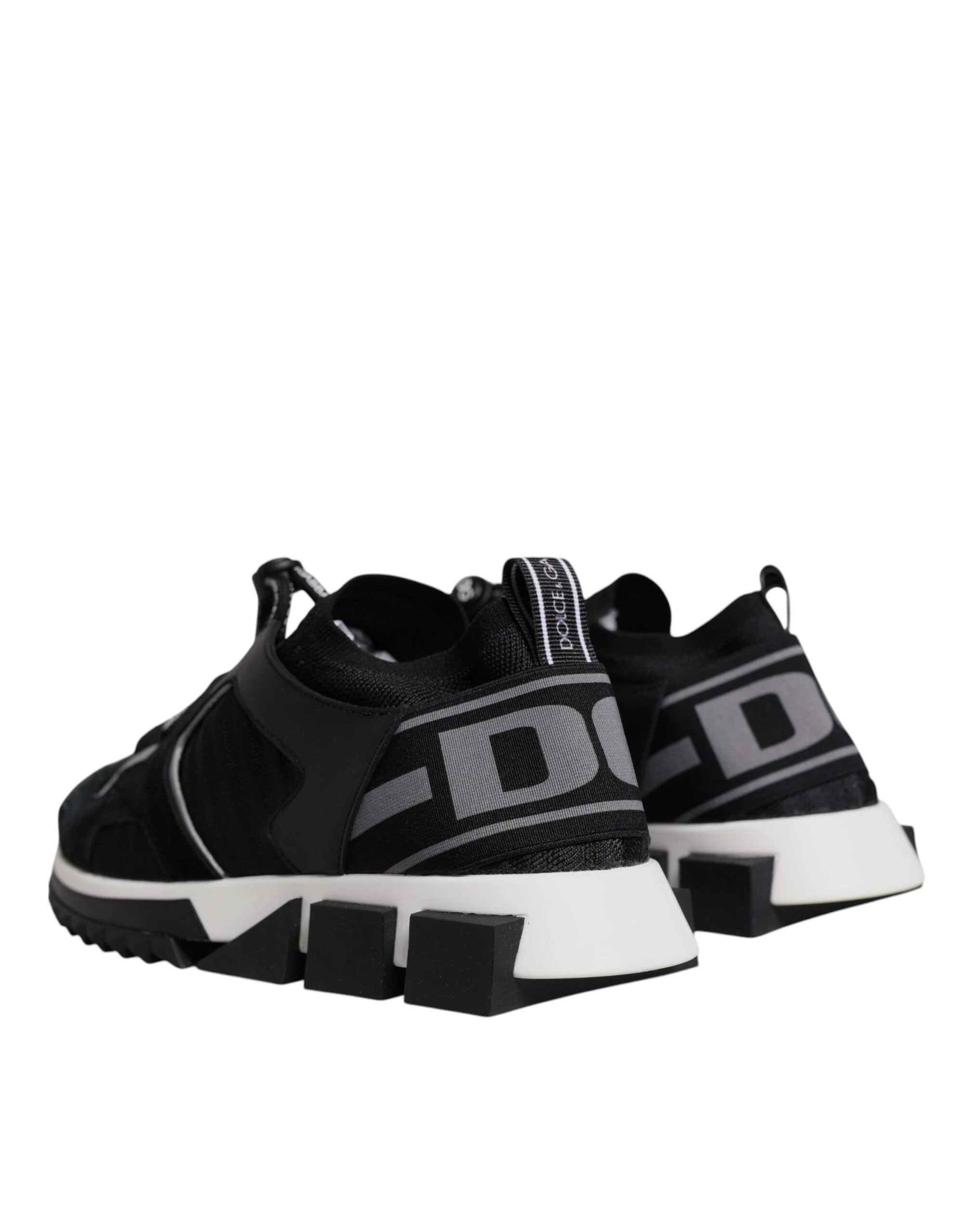 Dolce & Gabbana Black Mesh Sorrento Trekking Sneakers Shoes by Dolce & Gabbana