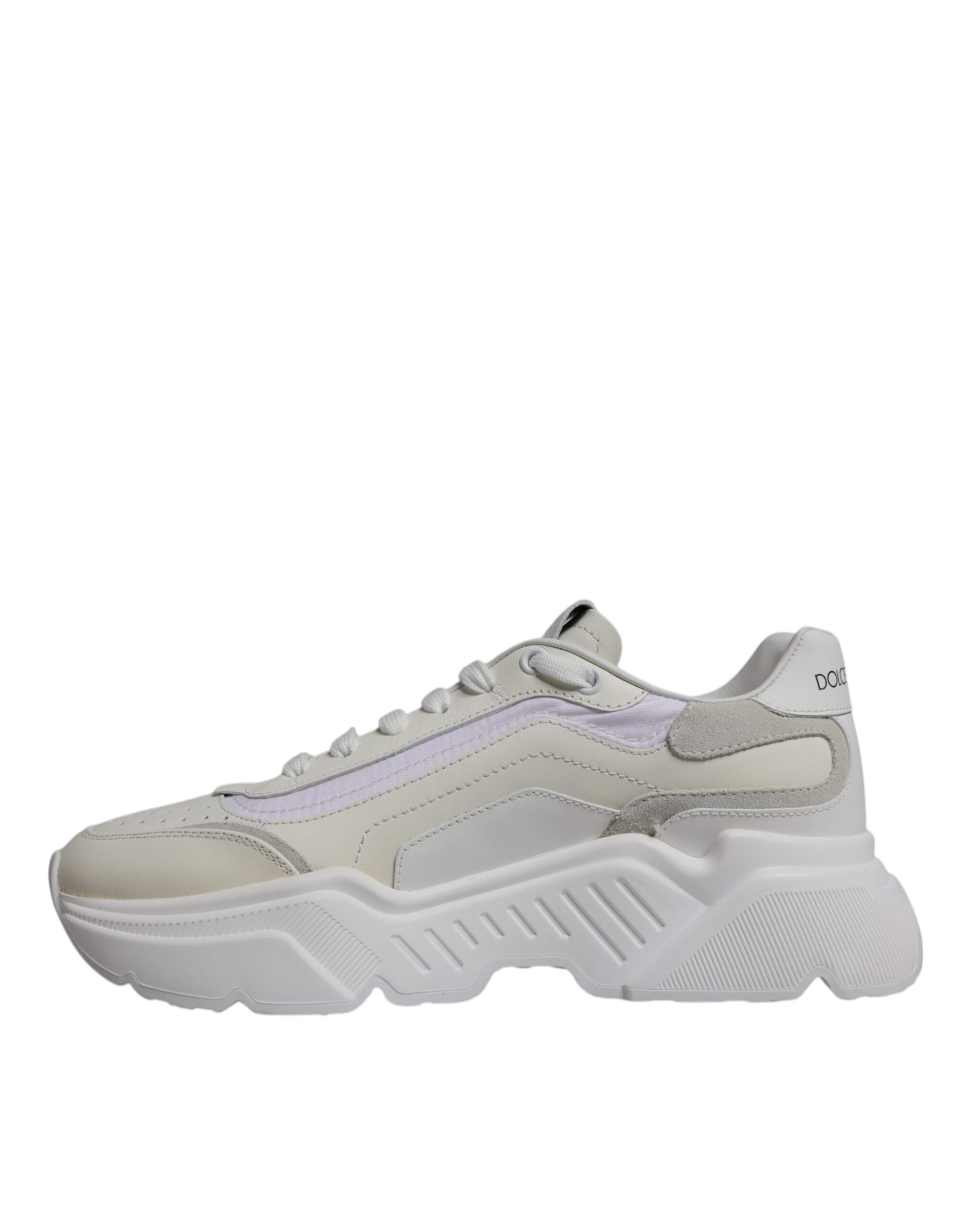 Dolce & Gabbana White Daymaster Low Top Sneakers Shoes by Dolce & Gabbana