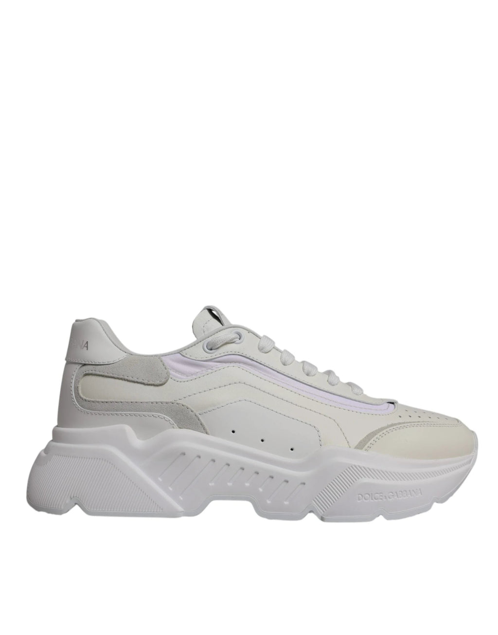 Dolce & Gabbana White Daymaster Low Top Sneakers Shoes by Dolce & Gabbana