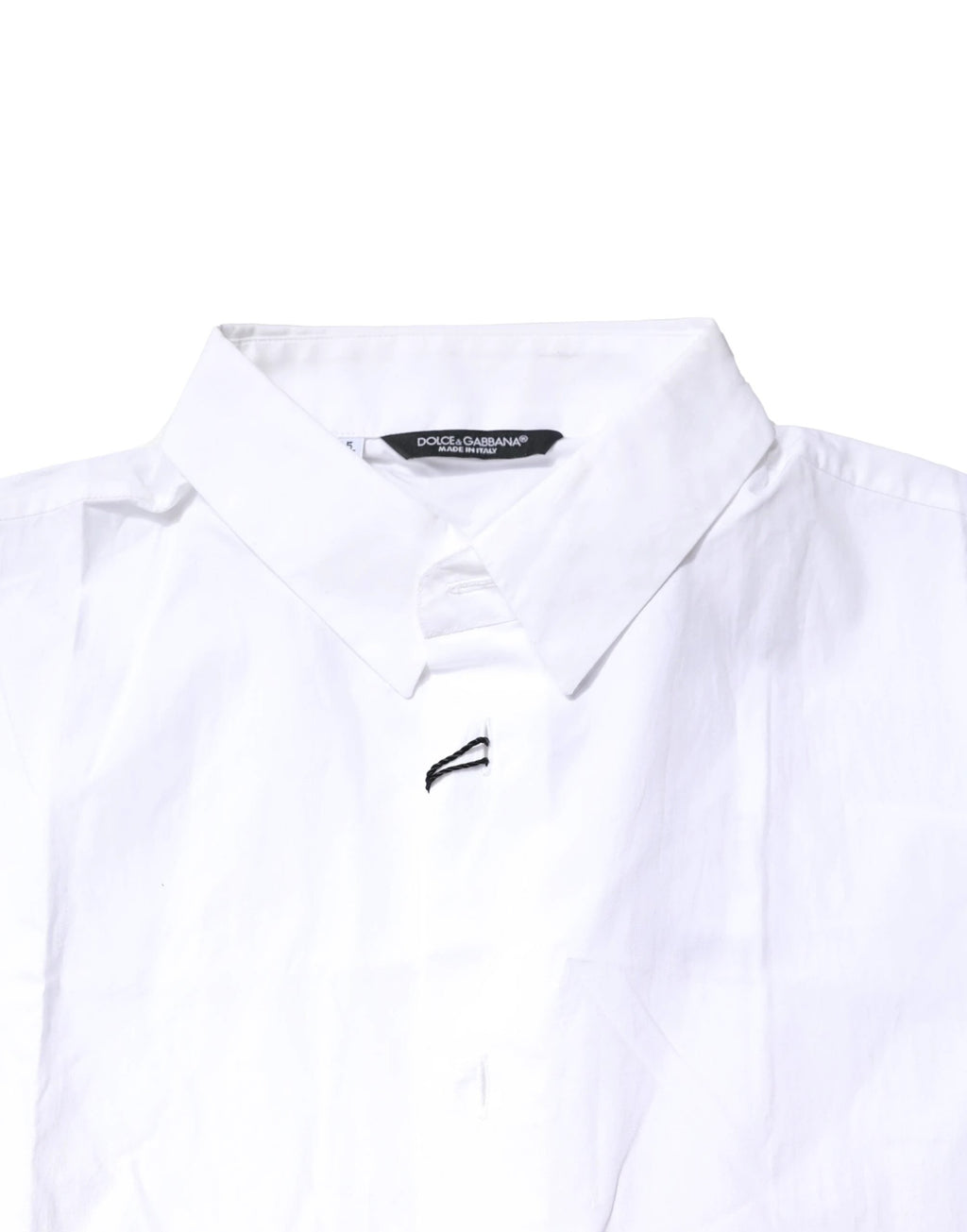 Dolce & Gabbana White Cotton Button Down Casual Men Polo Shirt by Dolce & Gabbana