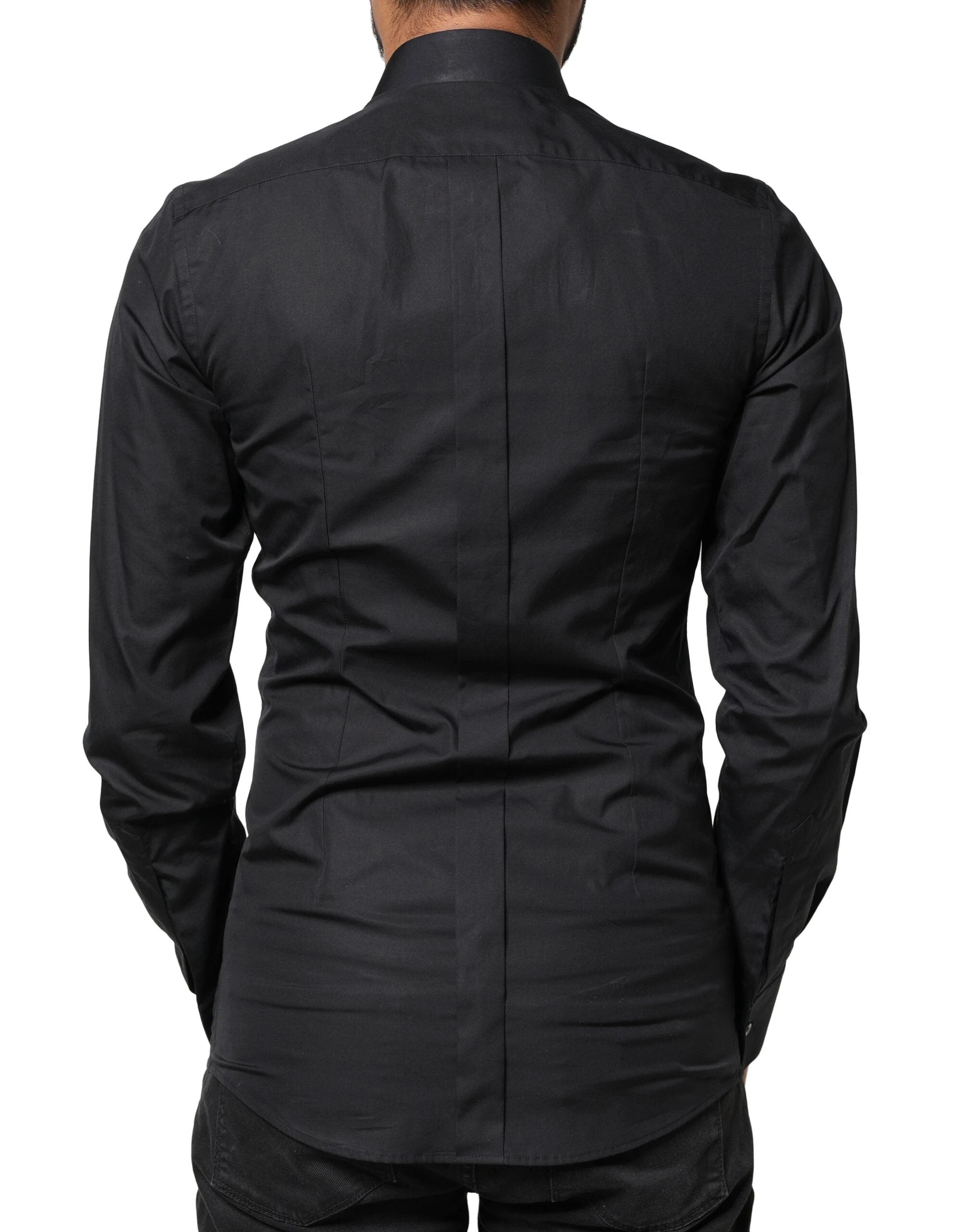 Dolce & Gabbana Black Love Embroidery GOLD Formal Dress Shirt by Dolce & Gabbana