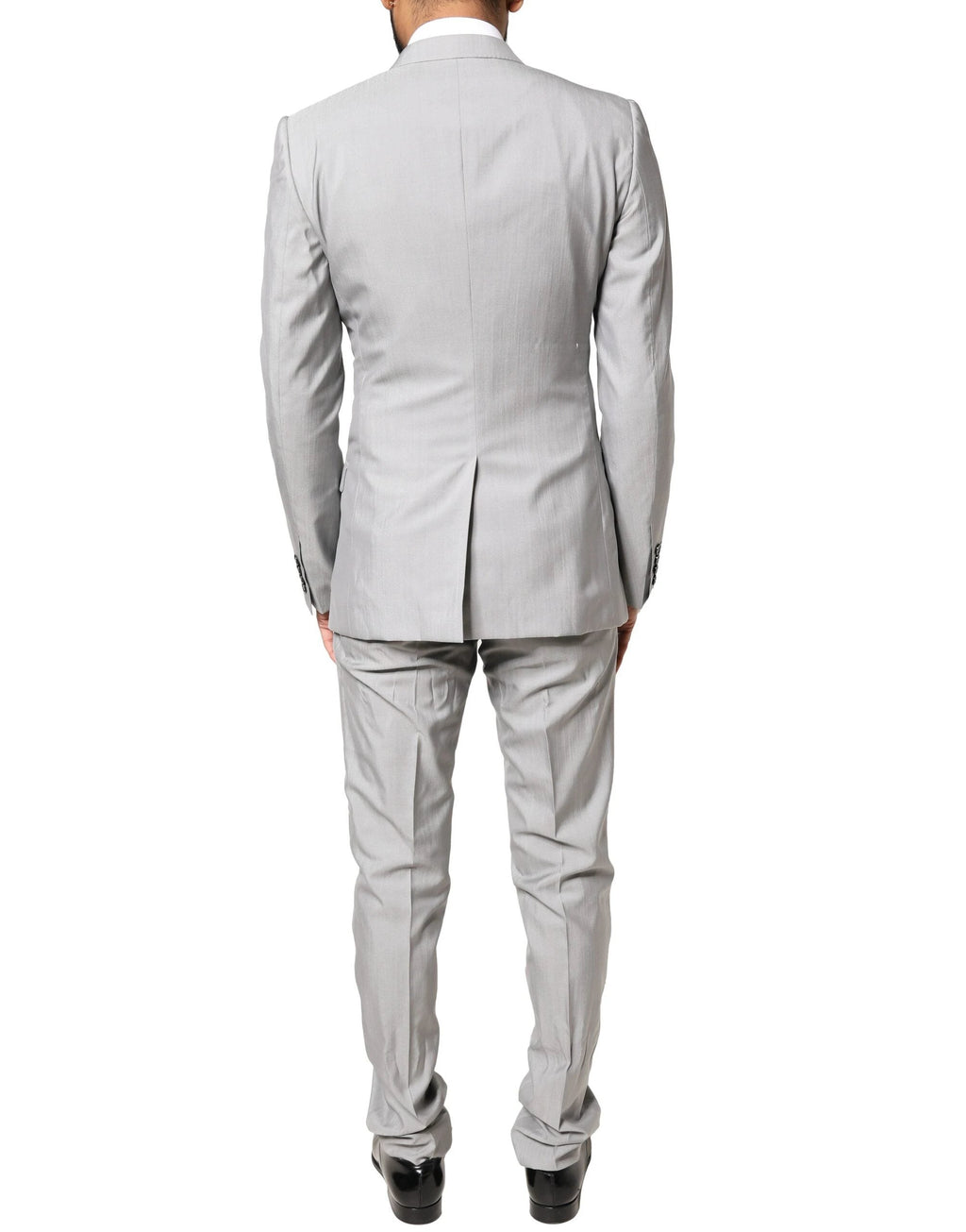Dolce & Gabbana Light Gray Wool GOLD 2 Piece Formal Suit by Dolce & Gabbana
