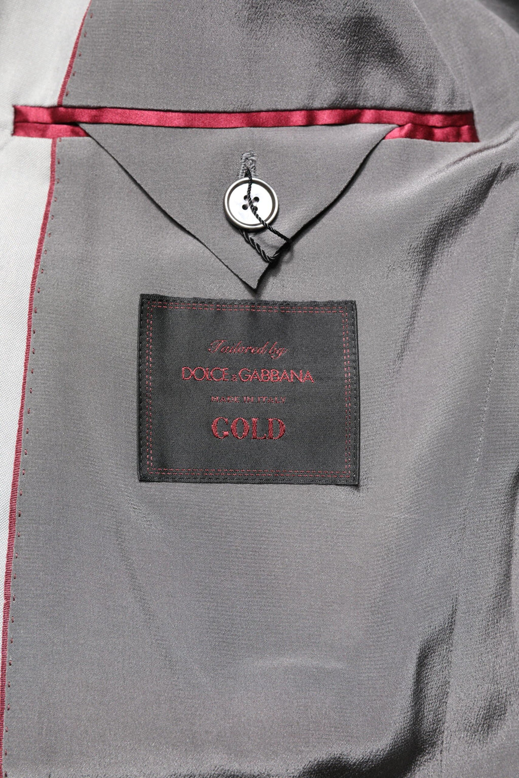 Dolce & Gabbana Light Gray Wool GOLD 2 Piece Formal Suit by Dolce & Gabbana
