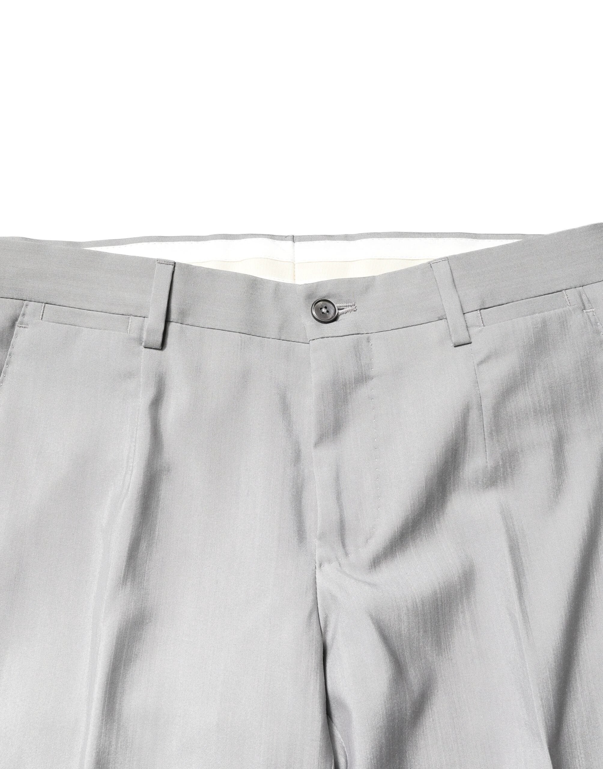 Dolce & Gabbana Light Gray Wool GOLD 2 Piece Formal Suit by Dolce & Gabbana